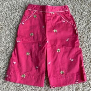 OshKosh Pink Palm Trees and Flamingo Capris